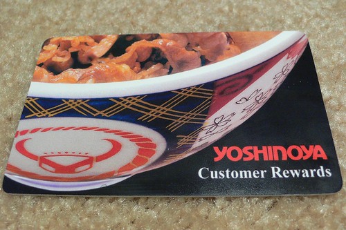 Yoshinoya rewards card