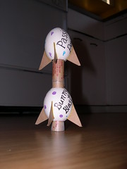 Two stage Easter egg rocket