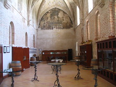 Sala de catas, antiguo comedor de la abadía