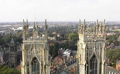 View from the roof of York Minster