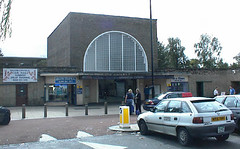 The station front at Loughton