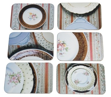 6 layout vintage plates