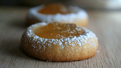 Thumbprint Cookies with Pear Vanilla Jam