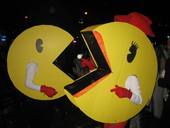 pacman and woman