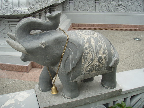 Front Wall Elephant - Sri Senpaga Vinayagar Temple