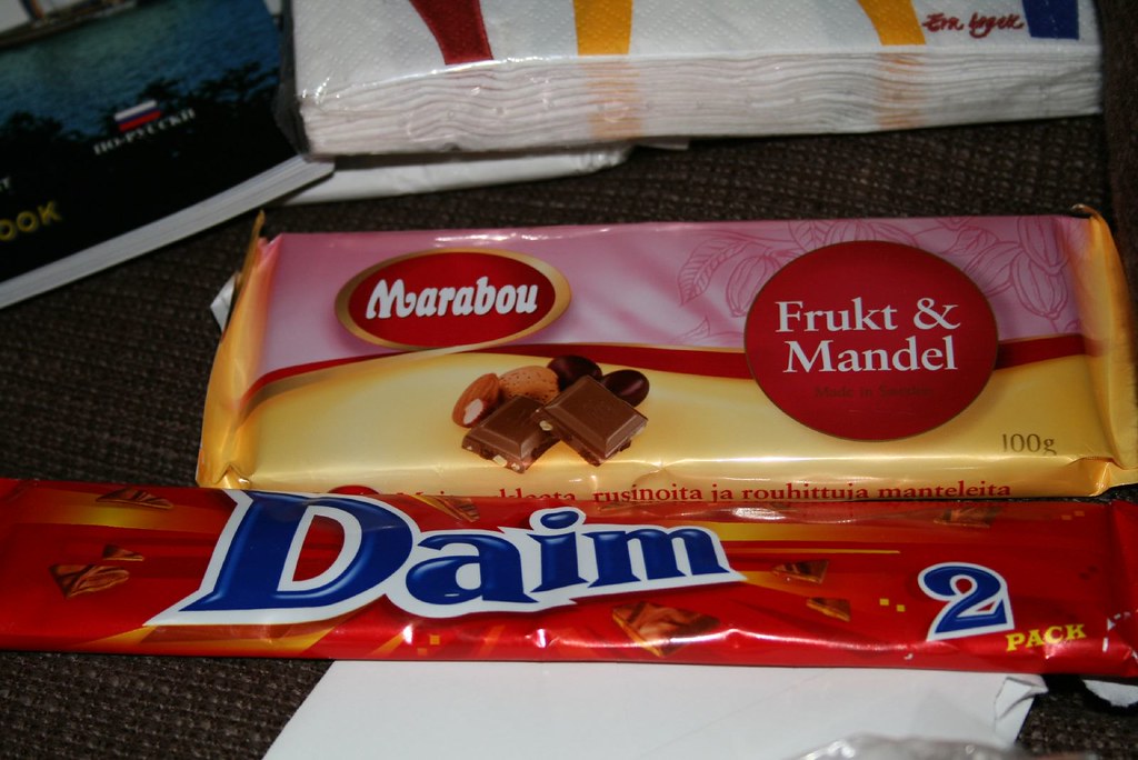 Swedish chocolates: Daim and Marabou