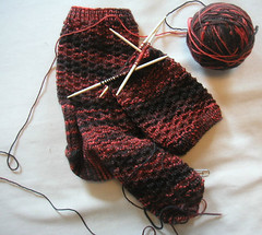 vermont socks in progress