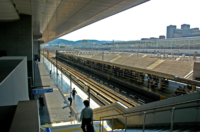 京都車站的月台