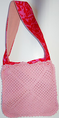 Pink table cloth bag