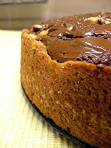 Cake au chatagne poire et chocolat noir