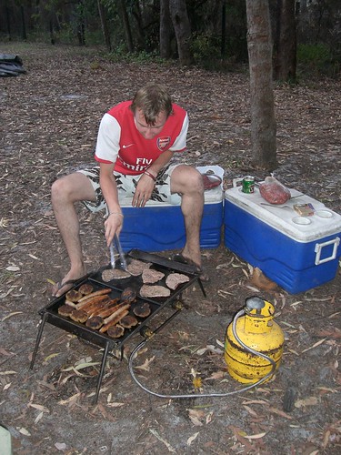 Fraser island - cooking