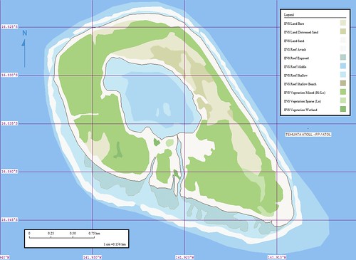 Tehuata Atoll - Marplot Map (1-15,125)