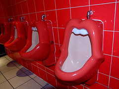 Novelty urinal in Brighton, UK