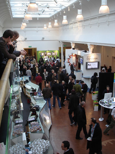 The Main Foyer of the Brighton Dome Theatre full of people attending FOTB