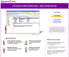 New Yahoo Web Mail Beta