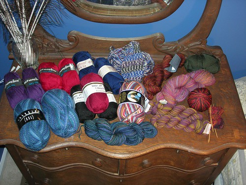 Sock yarn stash, 10/11