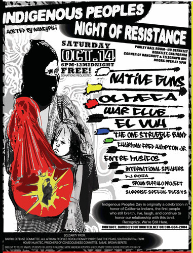 Indigenous Peoples Night of Resistance 10/14 UCB