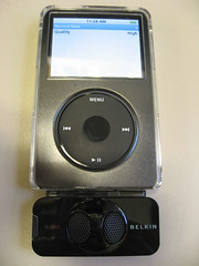 Belkin TuneTalk Stereo Recorder on a 5G ipod