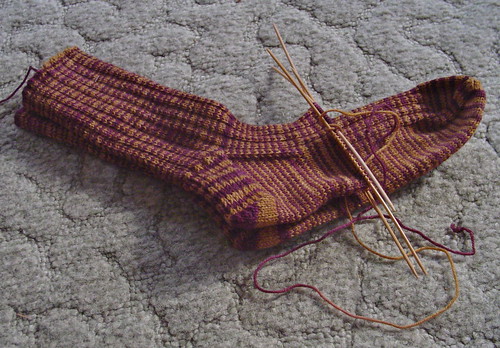 how far I got with one skein