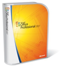Microsoft Office Professional 2007 package