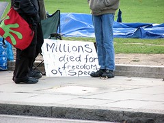 Protest in Parliament Square, London