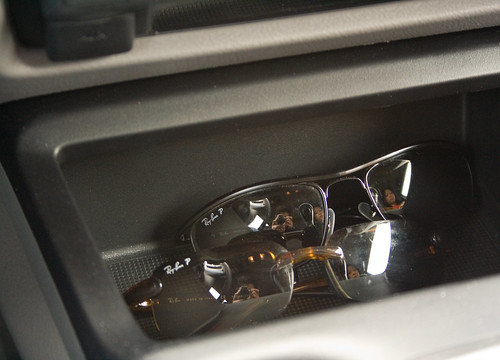 Double-Reflective Self-Portraits from Sunglasses in my Car