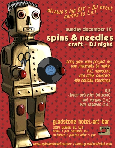 spins + needles poster