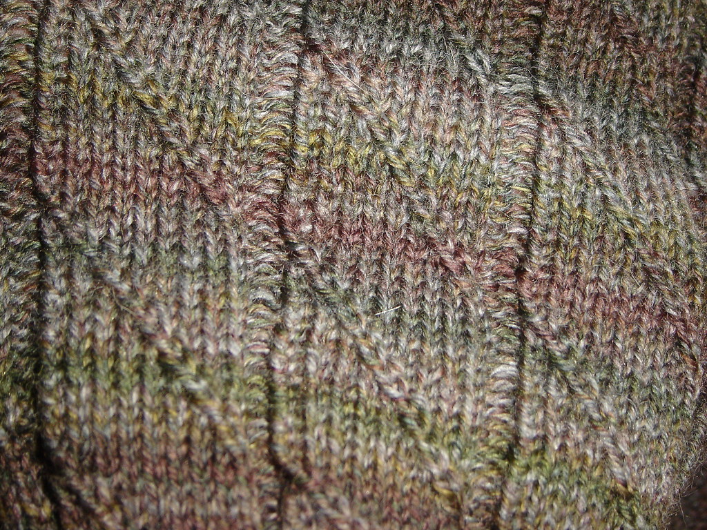 Close up of Diagonal Rib sock