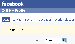 facebook's profile update