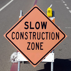 Slow Construction Zone