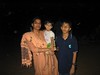 With amma and Aravind anna at the beach