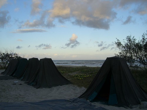 Camping on the island