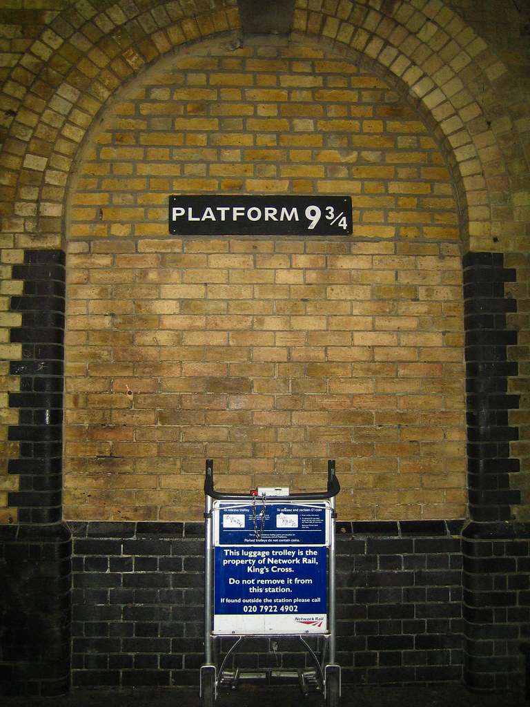 At London King's Cross station.. to take the train to Hogwarts anyone?