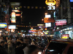 Khao San Road at night