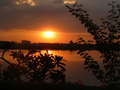 Sunset Lakeside Phnom Penh