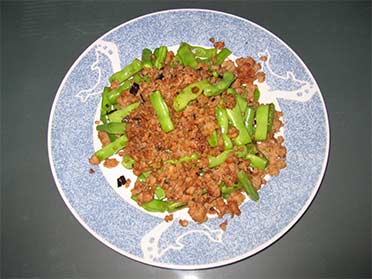  Mince Pork and Green Beans 