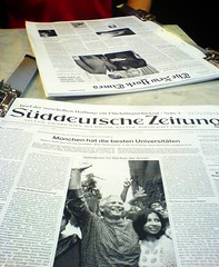 Newspapers at Wiener Kaffeehaus
