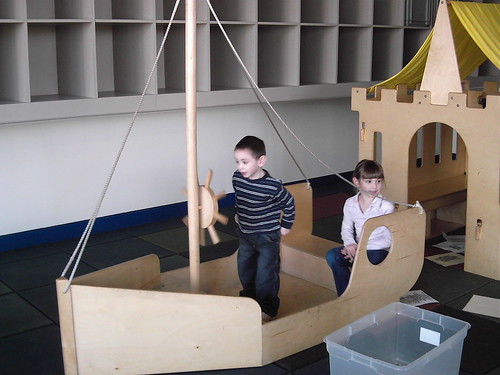 Dominic as Captain of the play boat