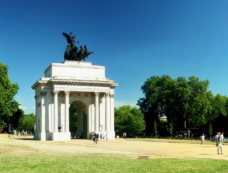 Wellington Arch on Hyde Park Corner, also called Constitution Arch