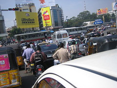 Typical Hyderabad Traffic