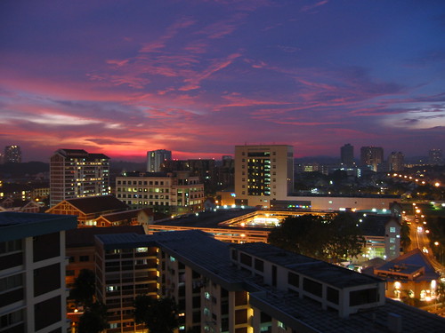 Bishan Sunset on New Year's Eve 2002