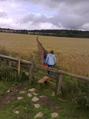 Nikki and Joy enter the wheat field
