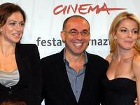 Giuseppe Tornatore con Claudia Gerini e Ksenia Rappoport