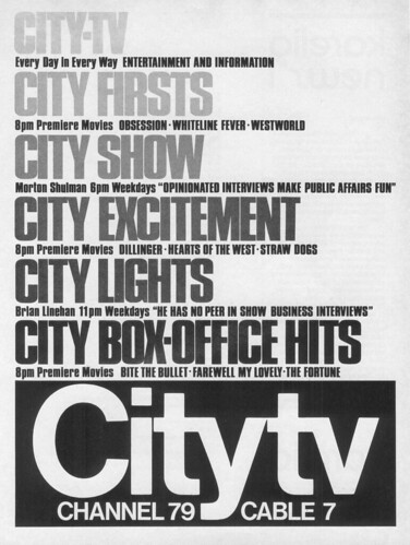 Vintage Ad #87 - City TV, Channel 79 Cable 7