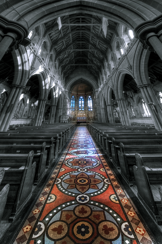 Remarkable it is the floor at Saint Mary...