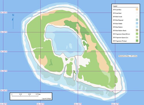 Tehuata Atoll - Marplot Map (1-15,625)