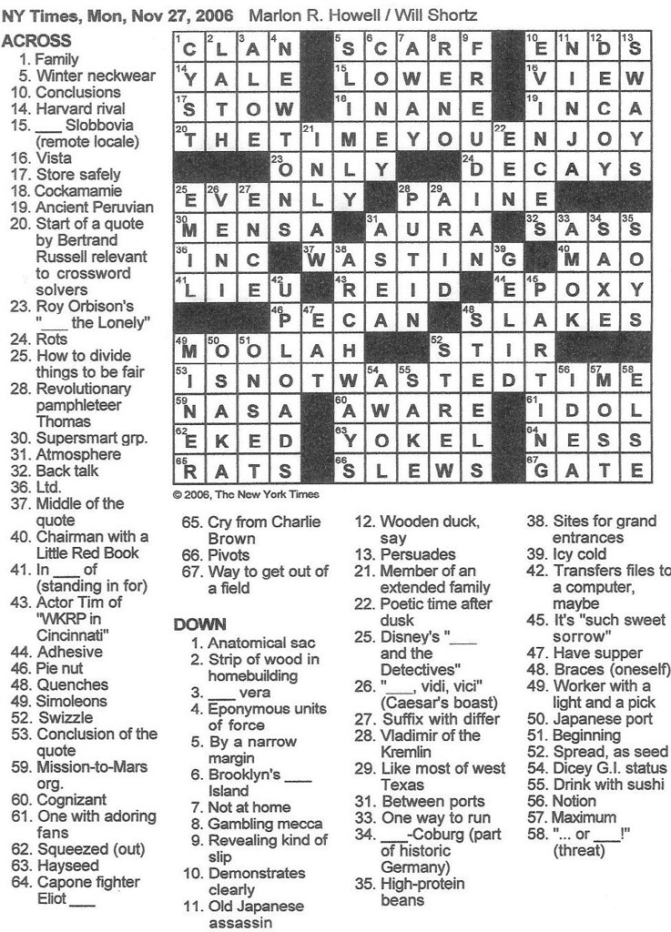 Homer's wife crossword clue