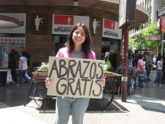 Foto de la campaña en el centro de Santiago