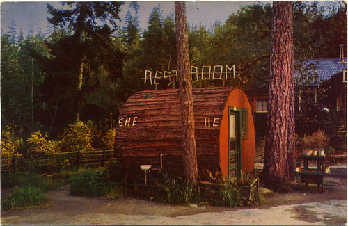 Postcard: Grundy's Redwood Terrace Toilets