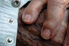 Grandma Grandpa Hands Closeup